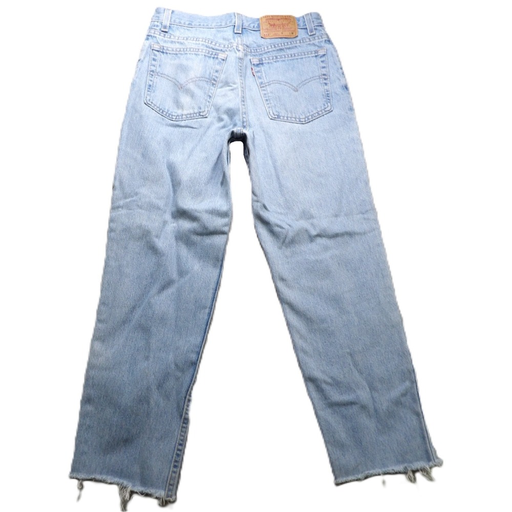 VTG 90s Levis 512 Jeans Women 11 M Light Blue Slim Tapered Denim USA Made 0512